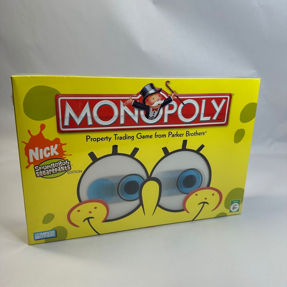 Monopoly SpongeBob SquarePants Edition Board Game Parker Bros 2005 NEW Sealed